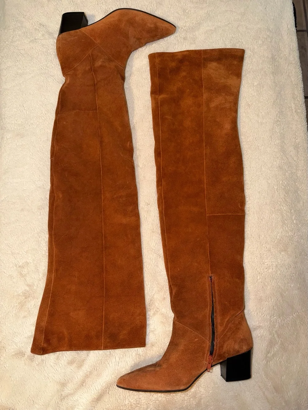 River Island Tall Slouch Suede Over the Knee Boots - 10 us / 41 Eu